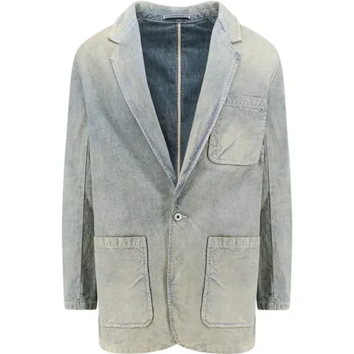 Mens Clothing Blazer Ss24 , male, Sizes: M - Kenzo - Modalova