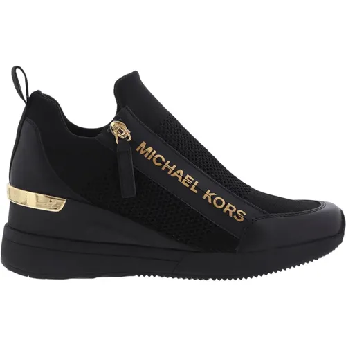 Wedge Sneaker /Gold , female, Sizes: 4 UK - Michael Kors - Modalova