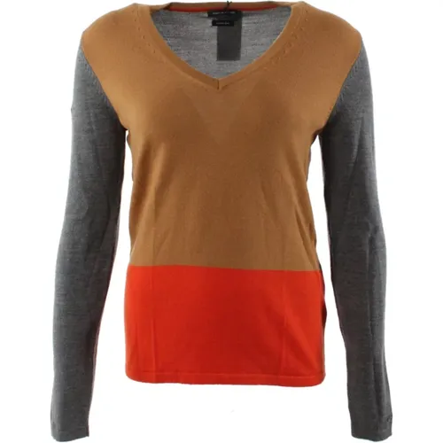 Brown Knit Sweater , female, Sizes: M, L - Tommy Hilfiger - Modalova