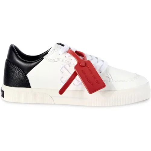 Off , Niedriger Weiß Schwarz Sneaker , Herren, Größe: 40 EU - Off White - Modalova