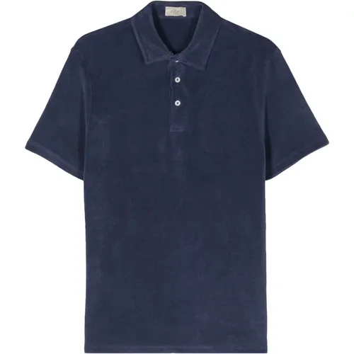 Smith Towelling Polo Shirt , male, Sizes: XL, L, M - Altea - Modalova