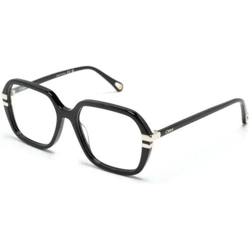 Schwarze Optische Brille für den Alltag - Chloé - Modalova