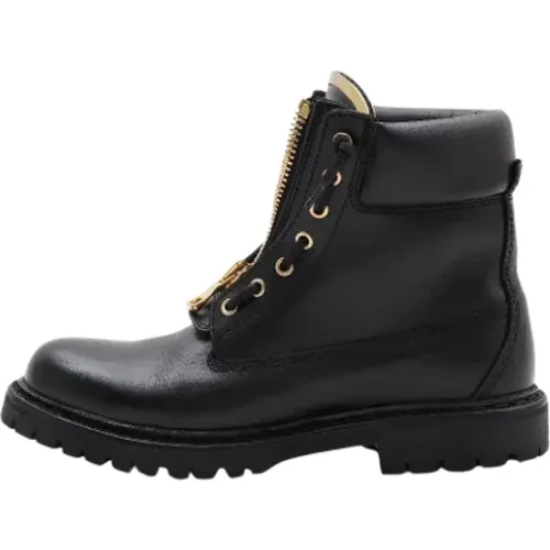 Pre-owned Leather boots , female, Sizes: 5 UK - Balmain Pre-owned - Modalova