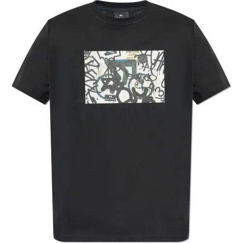 T-Shirt mit Druck , Herren, Größe: M - PS By Paul Smith - Modalova