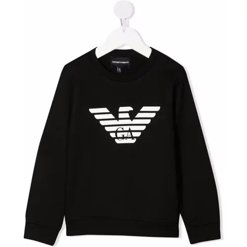 Sweatshirts,Knitwear,Navy Aquila Sweatshirt - Emporio Armani - Modalova