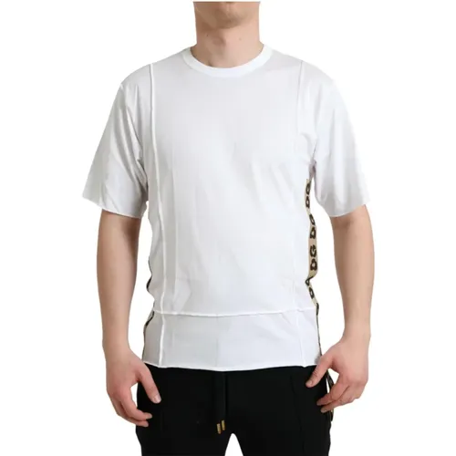 Klassisches Logo Baumwoll T-shirt - Dolce & Gabbana - Modalova