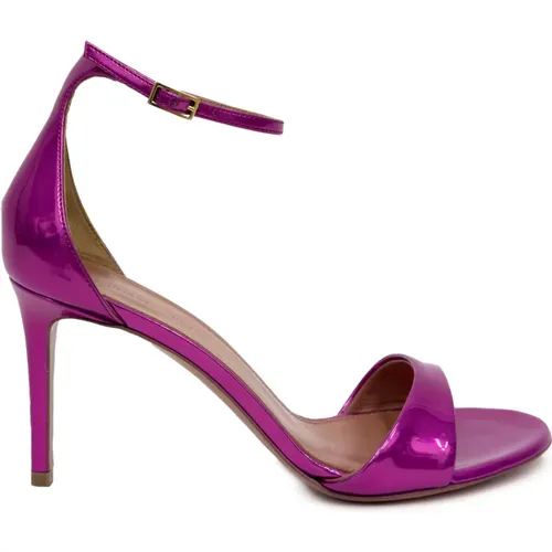 Fuchsia Patent Leather Strap Sandals , female, Sizes: 4 UK, 6 UK, 5 UK, 4 1/2 UK, 5 1/2 UK - Giuliano Galiano - Modalova