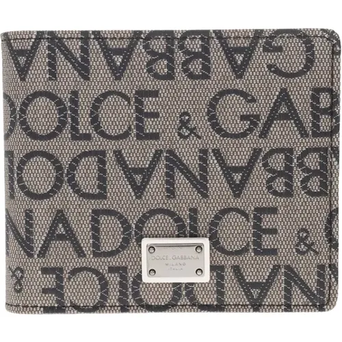 Monogrammierte Brieftasche , Herren, Größe: ONE Size - Dolce & Gabbana - Modalova