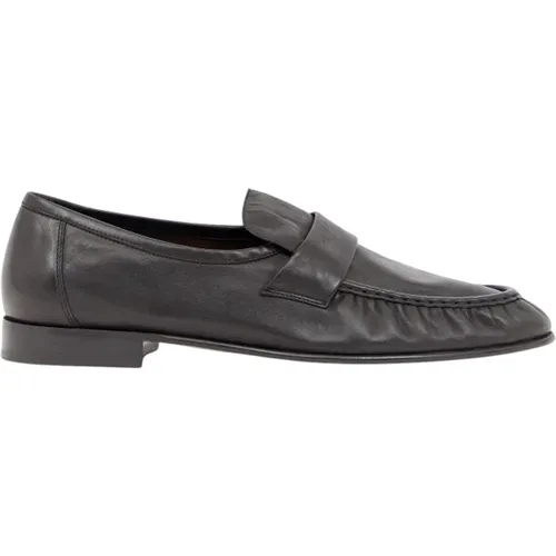 Leder Penny Loafers Gestapelter Absatz - The Row - Modalova