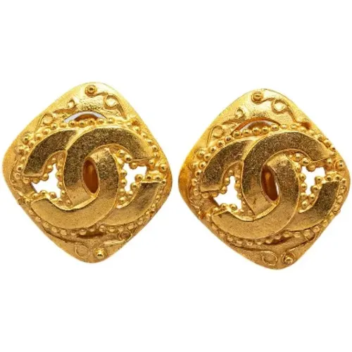 Pre-owned Metal earrings , female, Sizes: ONE SIZE - Chanel Vintage - Modalova