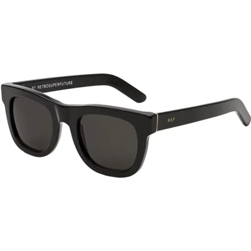 Schwarze Piloten Sonnenbrille , unisex, Größe: 50 MM - Retrosuperfuture - Modalova