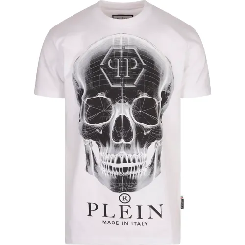 Cotton T-shirt with Brand Symbols , male, Sizes: M, XL, L - Philipp Plein - Modalova