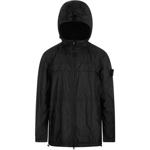 Hooded Nylon Jacket , male, Sizes: M, 2XL, L, S - Stone Island - Modalova