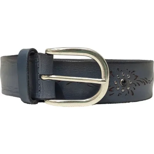 Onix Inlaid Leather Belt , male, Sizes: 95 CM, 100 CM - Orciani - Modalova