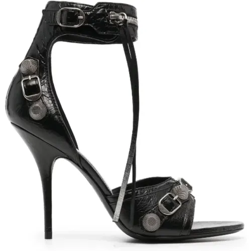 Cagole 110mm leather sandals , female, Sizes: 6 UK, 3 UK, 6 1/2 UK, 4 UK, 5 UK - Balenciaga - Modalova