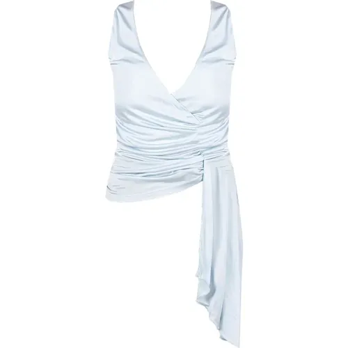 Elegante ärmellose Bluse mit V-Ausschnitt , Damen, Größe: XS - PATRIZIA PEPE - Modalova
