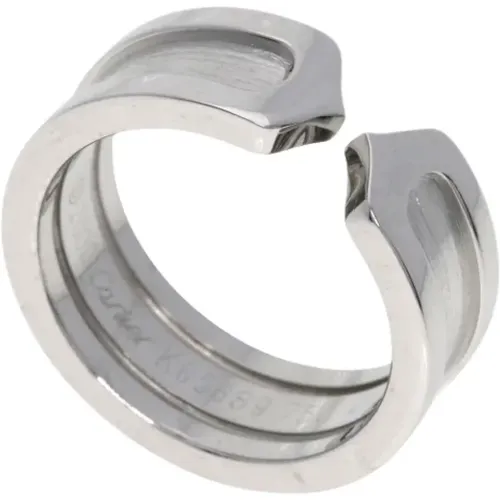 Pre-owned White Gold rings , female, Sizes: ONE SIZE - Cartier Vintage - Modalova