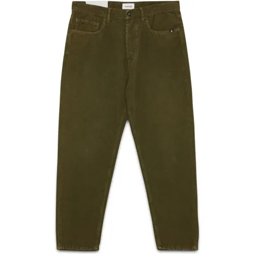 Grüne Cordhose mit Taschen , Herren, Größe: W30 - Amish - Modalova