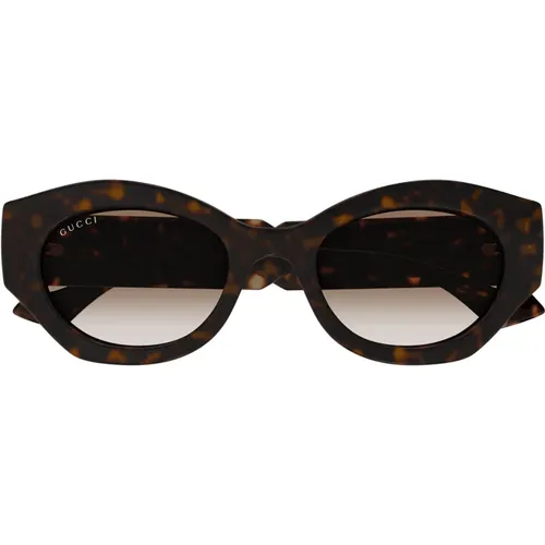 Mutige Geometrische Ovale Sonnenbrille , unisex, Größe: 52 MM - Gucci - Modalova