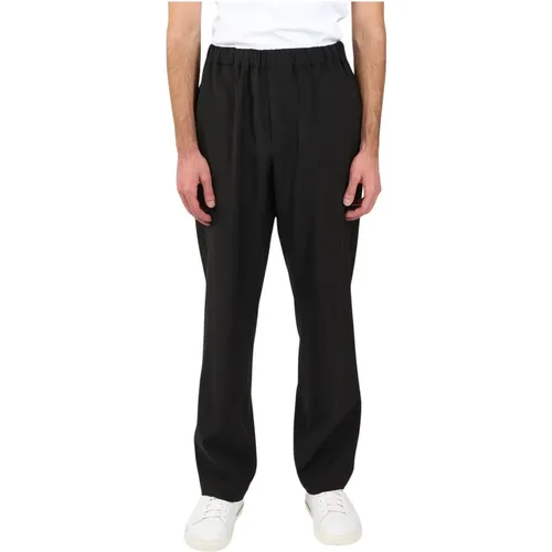 Wool Blend Elastic Waist Pants , male, Sizes: S, L, M - Mauro Grifoni - Modalova