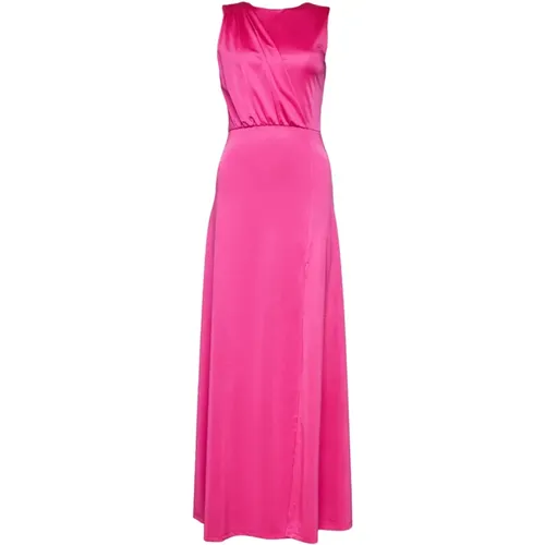 Elegant Long Dress with Side Slit , female, Sizes: 2XS, M, S, L, XS - Silvian Heach - Modalova