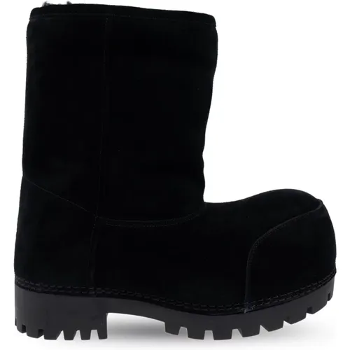 Alaska Fur Low Snow Boots , female, Sizes: 2 UK, 9 UK - Balenciaga - Modalova