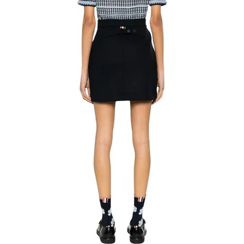 Houndstooth Mini Skirt , female, Sizes: S, XS - Thom Browne - Modalova