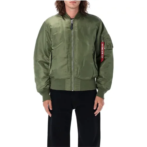 Sage Ma-1 Bomber Jacket , male, Sizes: M, XL, L - alpha industries - Modalova