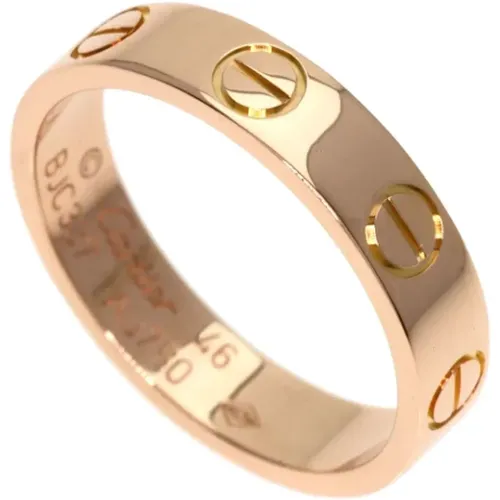 Pre-owned Rose Gold rings , female, Sizes: ONE SIZE - Cartier Vintage - Modalova