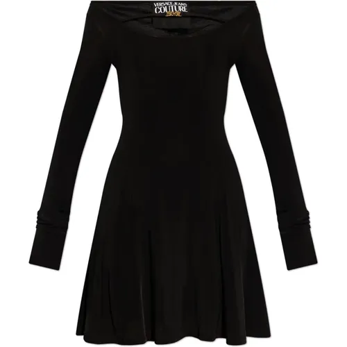 Long sleeve dress , female, Sizes: XS, 2XS, S - Versace Jeans Couture - Modalova