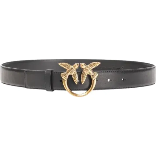 Leather Belt with Love Berry , female, Sizes: L - pinko - Modalova