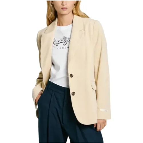 Corduroy Blazer Jacket , female, Sizes: S, M - Pepe Jeans - Modalova