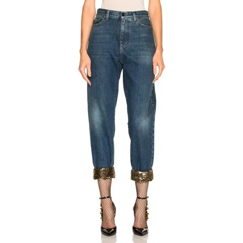 Pre-owned Cotton jeans , female, Sizes: XS - Saint Laurent Vintage - Modalova