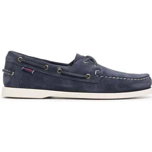 Blau Navy Portland Flesh Out Schuhe , Herren, Größe: 42 EU - Sebago - Modalova