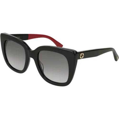 Gg0163Sn Sunglasses,Schwarze Sonnenbrille mit Zubehör - Gucci - Modalova