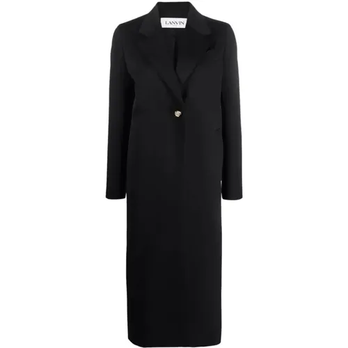 Tailored Coat with Notched Lapels , female, Sizes: L - Lanvin - Modalova