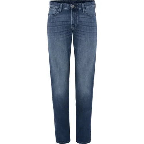 Washed Denim Jeans , male, Sizes: W38 - Emporio Armani - Modalova