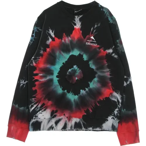 Schwarzer Tie-Dye Crewneck Sweatshirt , Herren, Größe: L - Mauna Kea - Modalova