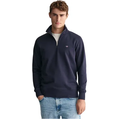 Half-Zip Sweatshirt , male, Sizes: M, L, 2XL - Gant - Modalova