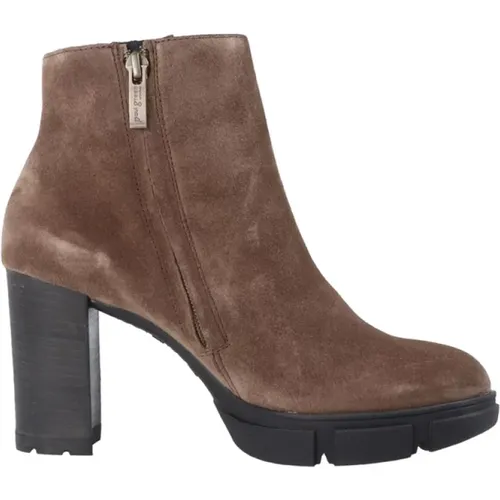 Suede Brown Womens Ankle Boot , Damen, Größe: 41 EU - Paul Green - Modalova