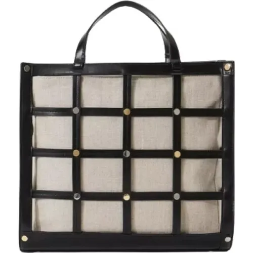 Convertible Leather Cage Tote Bag , female, Sizes: ONE SIZE - Staud - Modalova