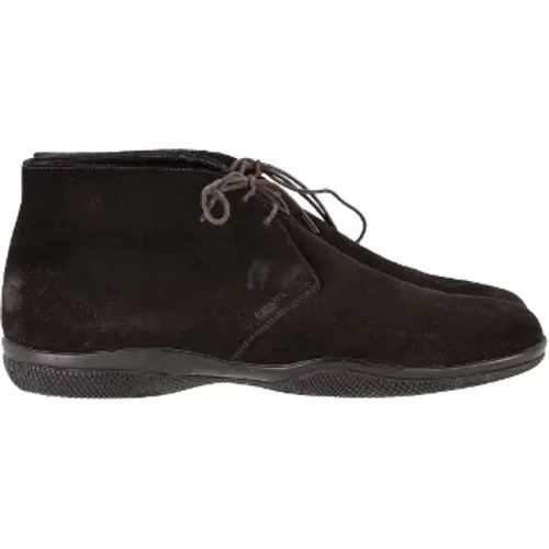 Pre-owned Suede boots , male, Sizes: 8 UK - Prada Vintage - Modalova