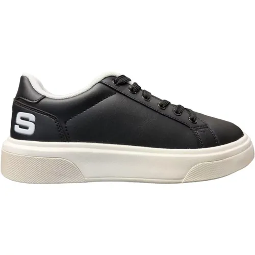 Schwarzer Ledersneaker mit weißem Logo - Paciotti - Modalova