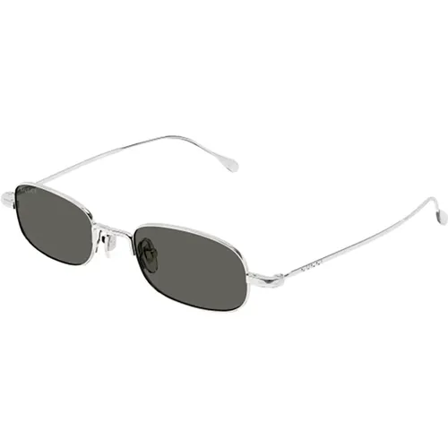 Metallic Sunglasses for Women , female, Sizes: 45 MM - Gucci - Modalova
