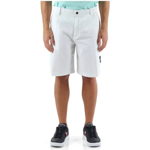 Cargo Stretch Baumwoll Bermuda Shorts , Herren, Größe: S - Calvin Klein Jeans - Modalova