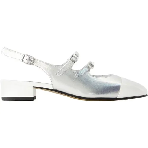 Silver Leather Pumps , female, Sizes: 2 UK, 7 UK - Carel - Modalova