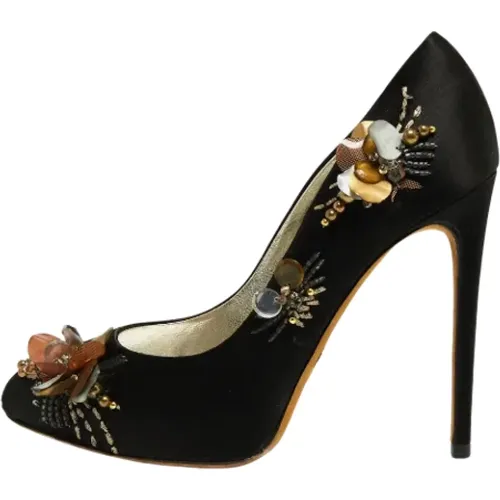 Pre-owned Satin heels , Damen, Größe: 37 EU - Dolce & Gabbana Pre-owned - Modalova