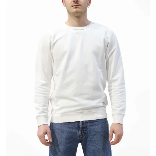 Weisses Regular -Sweatshirt , Herren, Größe: XS - Replay - Modalova