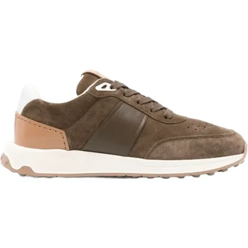 Wildleder-Sneaker mit Leder-Details , Herren, Größe: 46 EU - TOD'S - Modalova