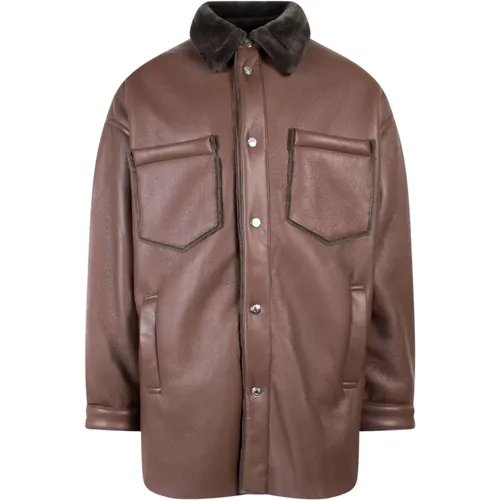 Leather Jacket , male, Sizes: M - Nanushka - Modalova